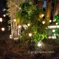 Illuminazione natalizia e illuminazione per la decorazione del giardino per esterni